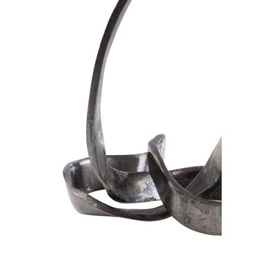 Prato Silver Nickel Finish Knot Sculpture