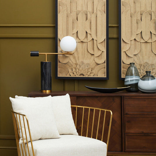 Daito Black and Gold Boat Dish