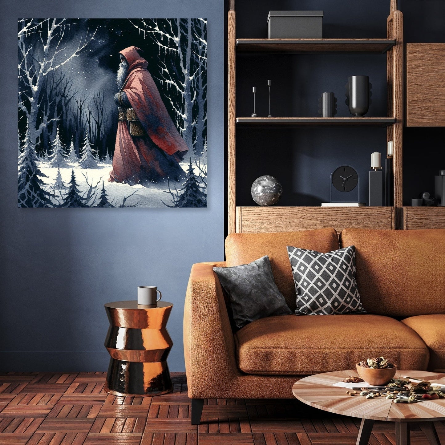 Sombre Santa's Journey Canvas