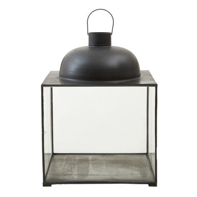 Large Black Square Lantern | Preston