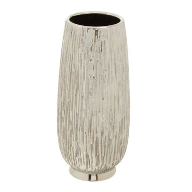 Hesper Large Silver Ceramic Vase