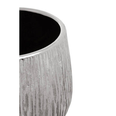Hesper Large Silver Ceramic Planter