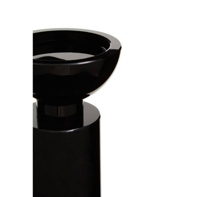 Carrie Small Black Crystal Candle Holder