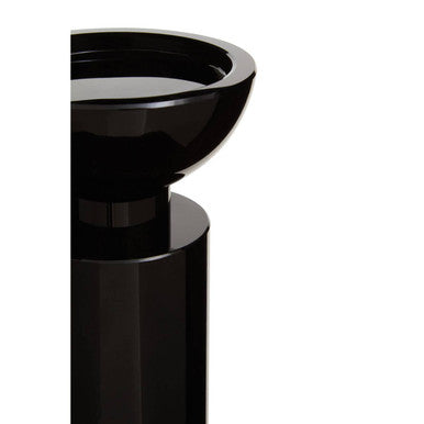 Large Black Crystal Candle Holder | Carrie