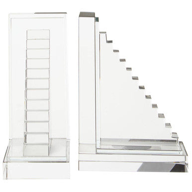 Set of 2 Crystal Bookends | Carrie