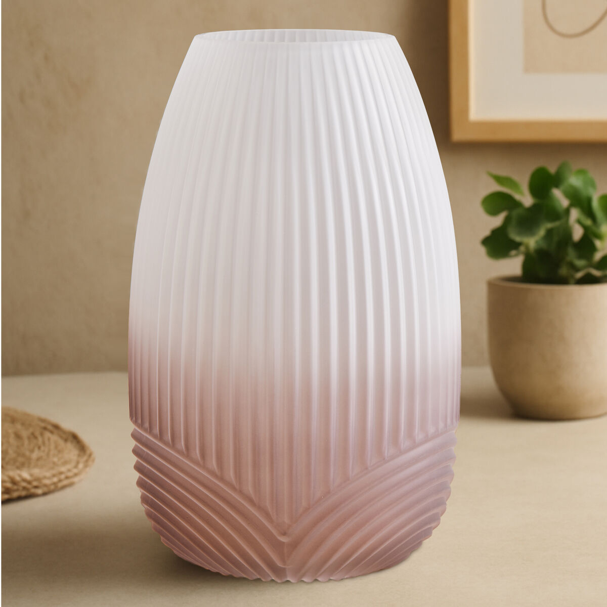 Blyth Large Grey Glass Vase