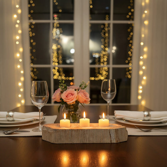 Relic Petrified Wood 3 Tealight Holder