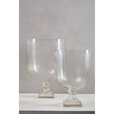 Large Glass Hurricane Candle Holder | Cortina