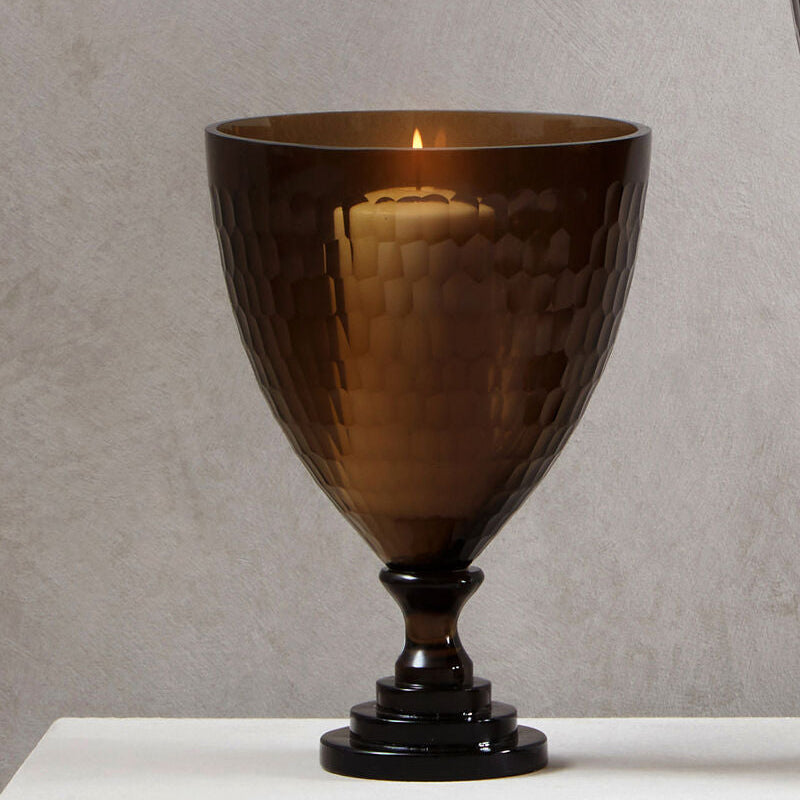 Cortina Small Honeycomb Glass Candle Holder