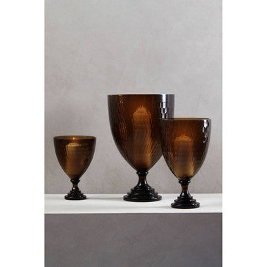 Cortina Medium Honeycomb Glass Candle Holder
