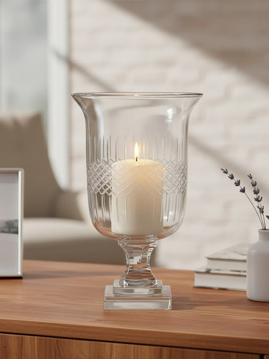 Small Diamond Cut Candle Holder | Cortina