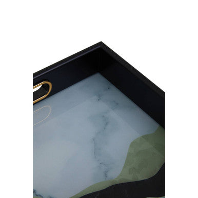 Celina Set Of Two Assorted Colour Rectangular Trays