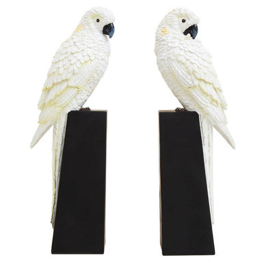 Set of Two Parrot Bookends | Boho