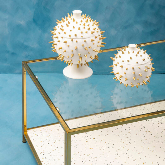 Picos White and Gold Spikes Small Box