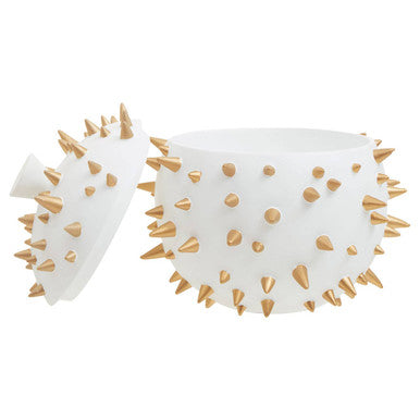 Picos White and Gold Spikes Small Box
