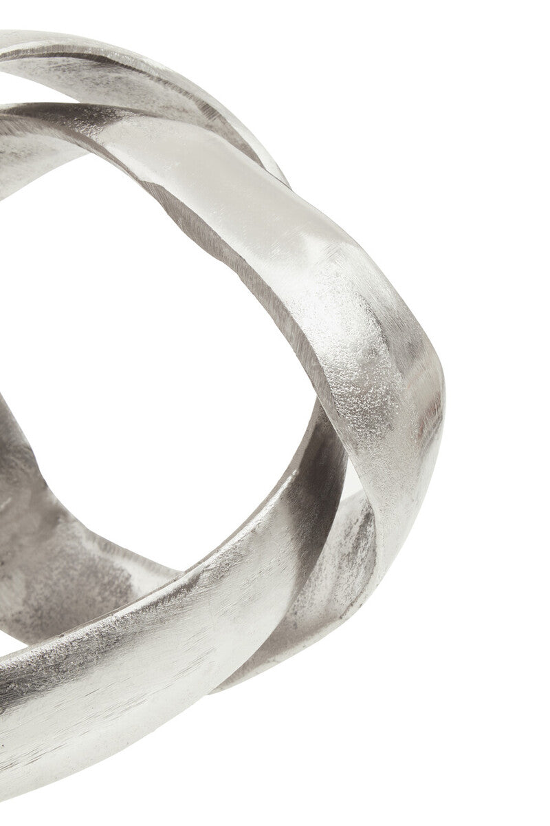 Prato Silver Finish Knot Sculpture