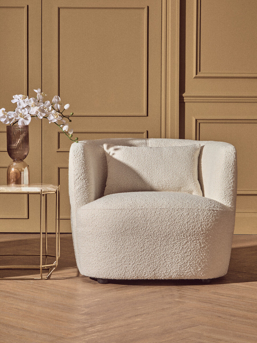 Esma Small Amber and Brown Glass Vase