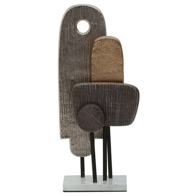 Simbolo Small Assorted Colour Metal Sculpture On Marble Base