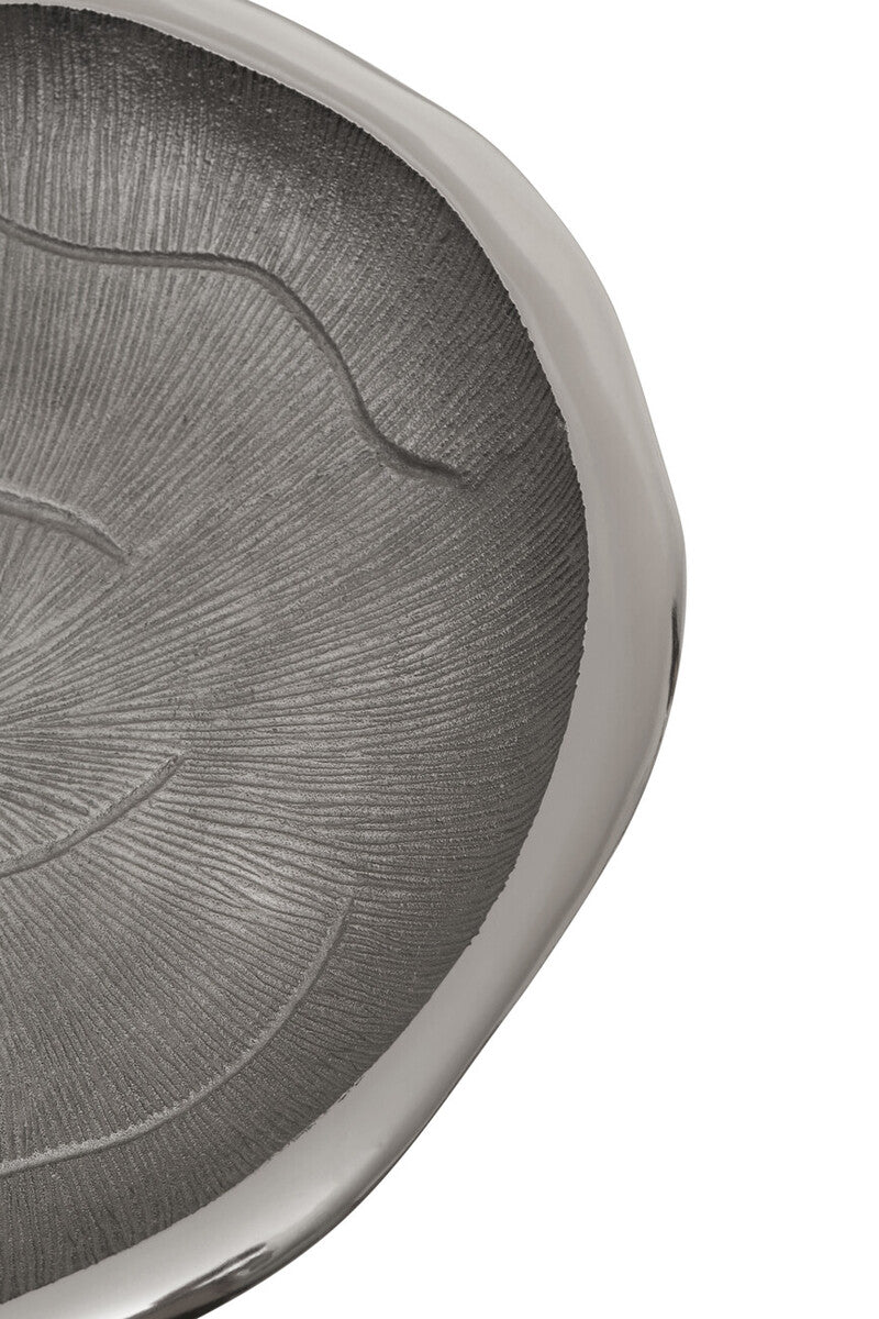 Silva Large Oak Effect Silver Bowl