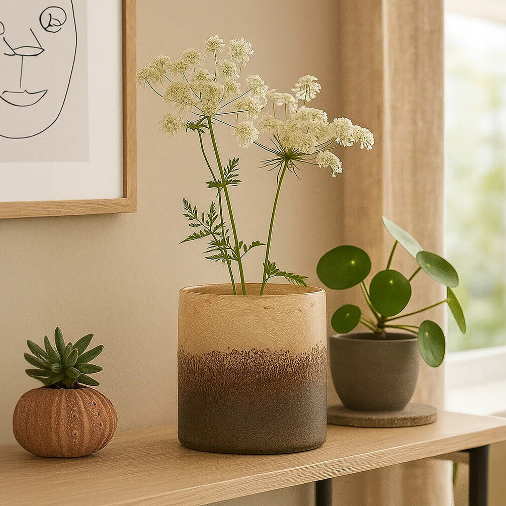 Chiara Small Natural Sand Effect Vase