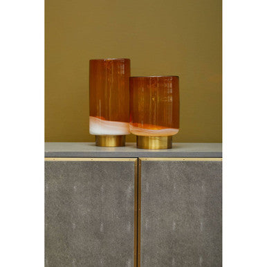 Cleo Small Amber Vase