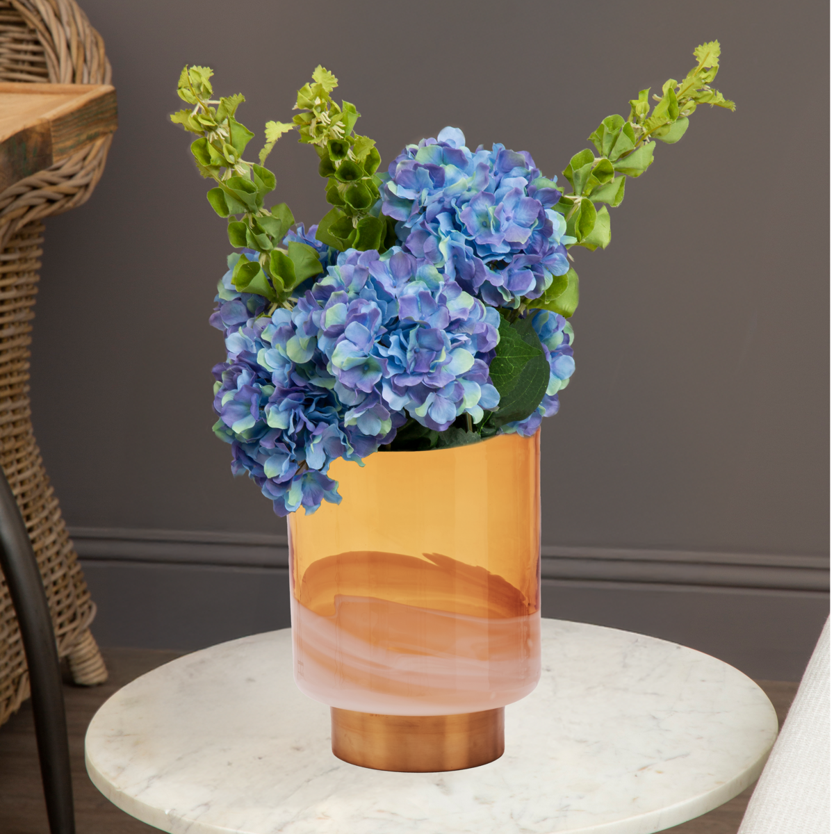 Cleo Small Amber Vase