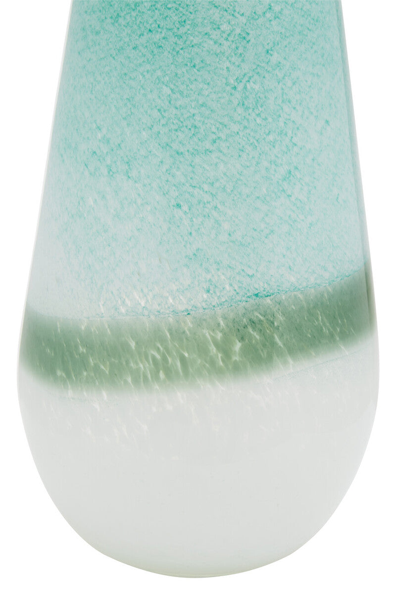 Celia Small Turquoise And White Vase