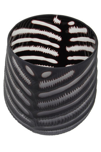 Small Chevron Cut Vase | Hessa