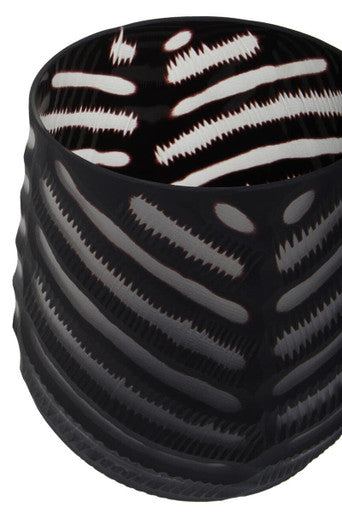 Small Chevron Cut Vase | Hessa