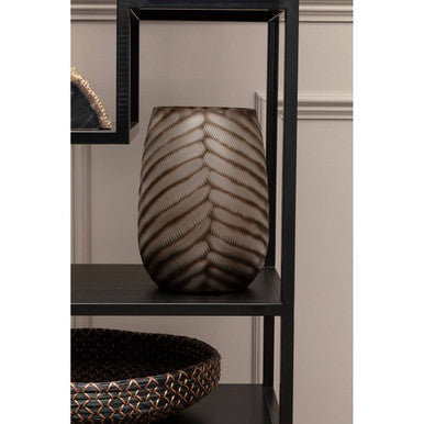 Large Chevron Cut Vase | Hessa