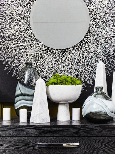 Halla Large Grey Bottle Vase