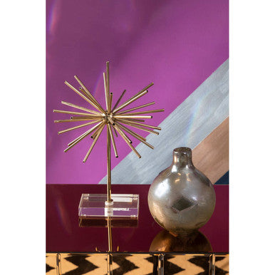 Herbie Small Metallic Effect Bottle Vase