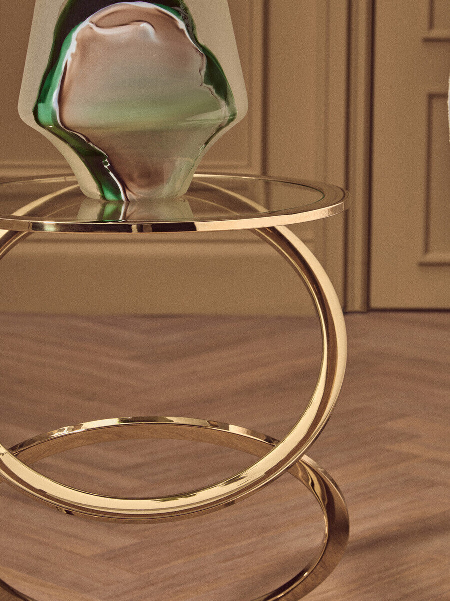 Hakan Glass Vase with Marbled Design