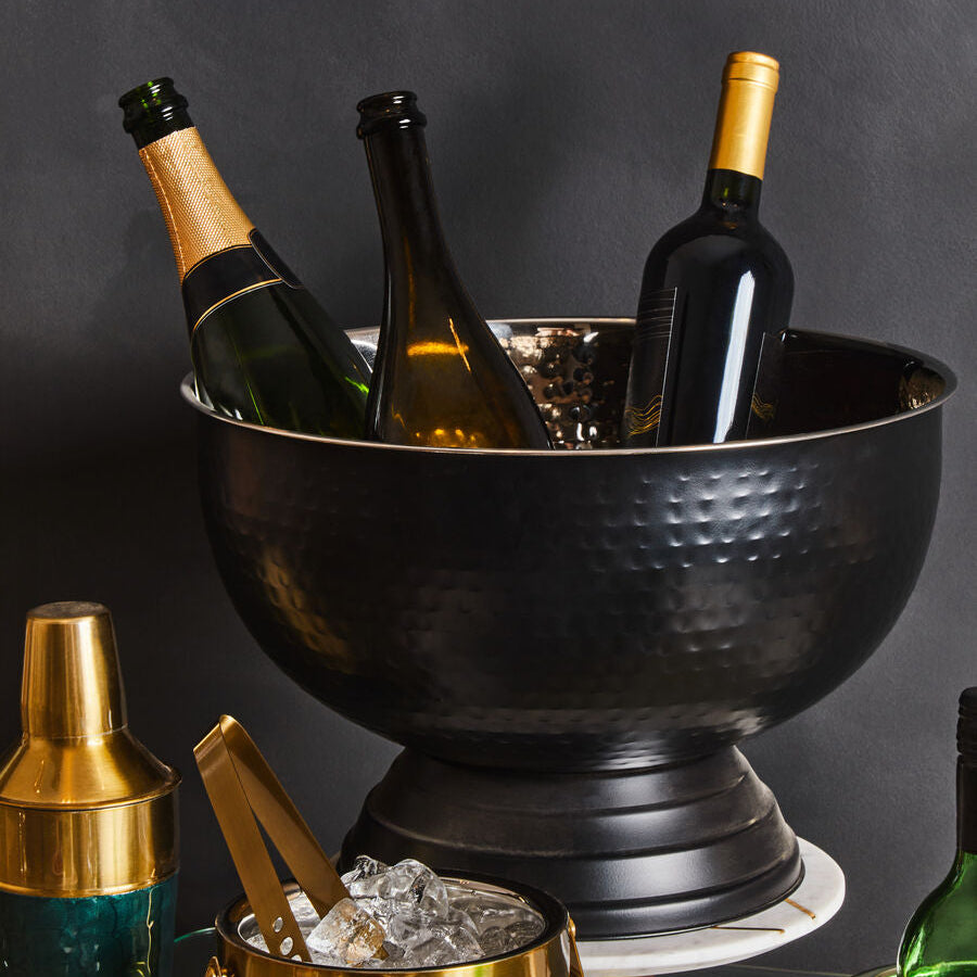 Ankara Black Finish Champagne Bowl