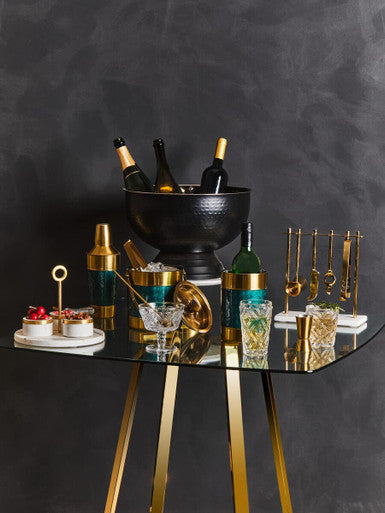 Green Enamel Ice Bucket | Carolina