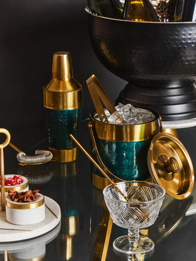 Carolina Green Enamel Cocktail Set