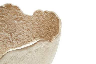 Dion Large Two Toned Silver and Gold Finish Bowl