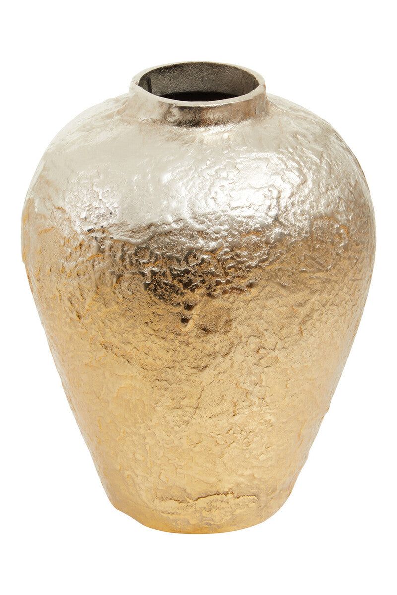 Dion Large Ombre Silver and Gold Finish Vase
