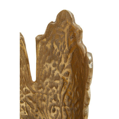 Deomali Black and Gold Finish Large Ombre Candle Holder