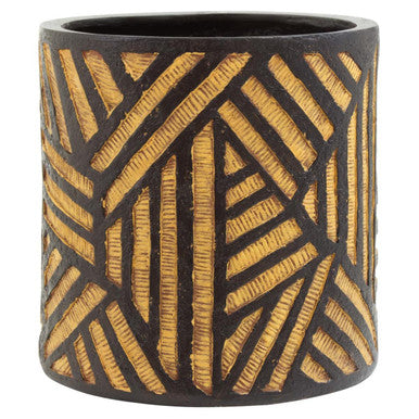 Darnell Natural And Black Planter