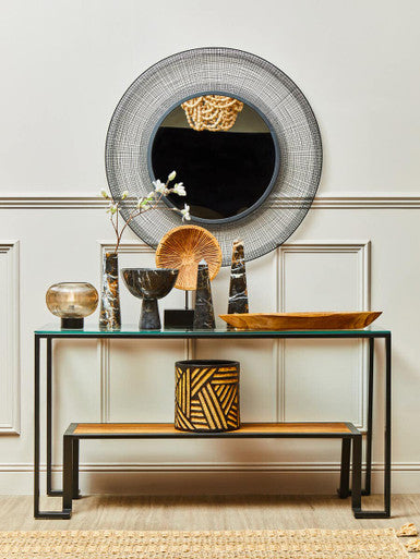 Darnell Natural And Black Planter