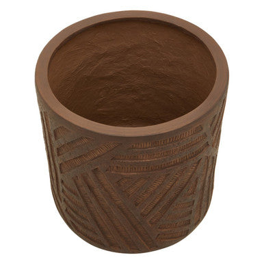Darnell Brown Textured Planter