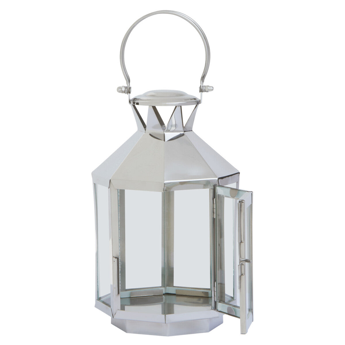 Small Silver Steel Lantern | Herber