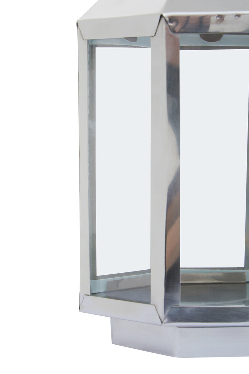 Small Silver Steel Lantern | Herber