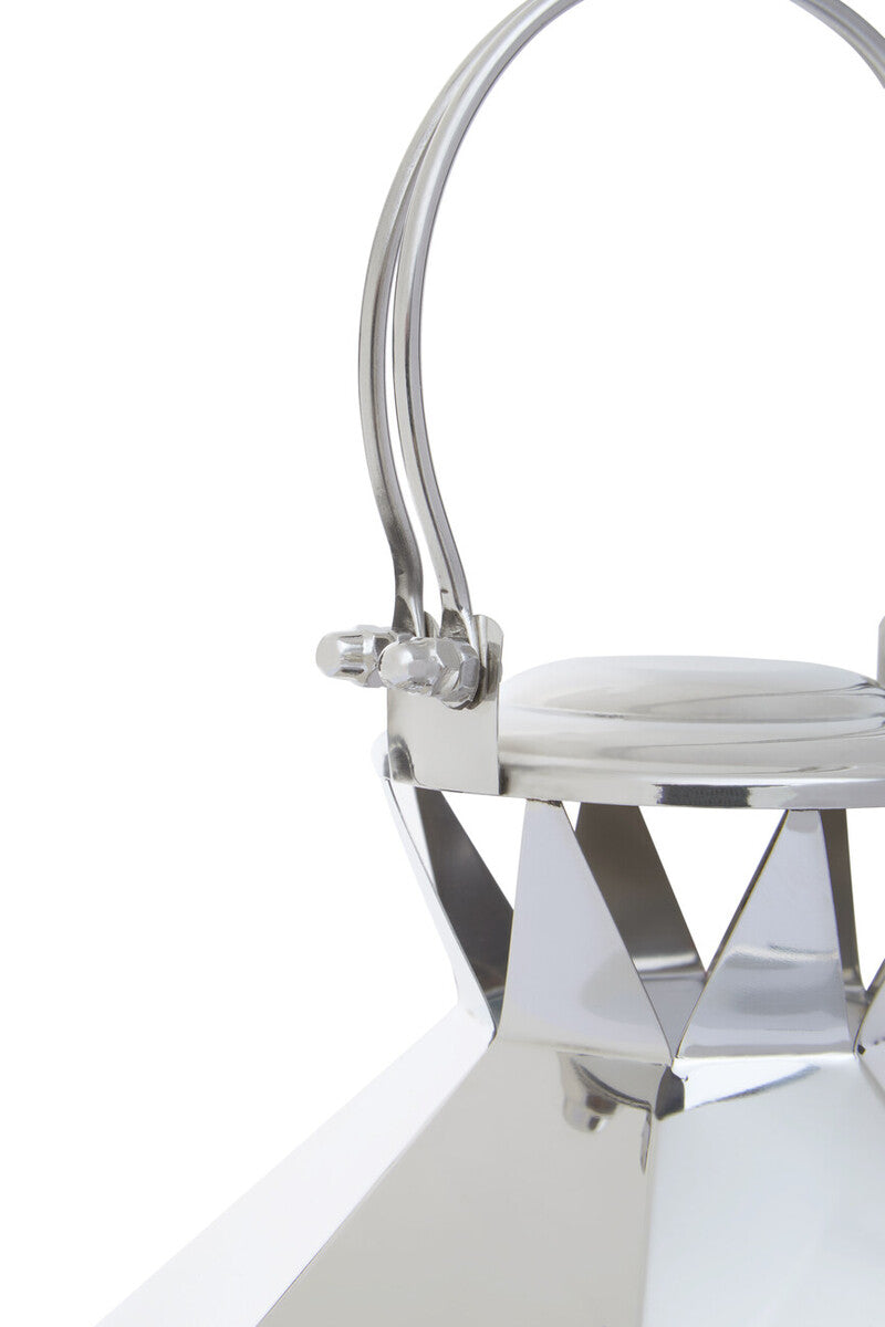 Small Silver Steel Lantern | Herber