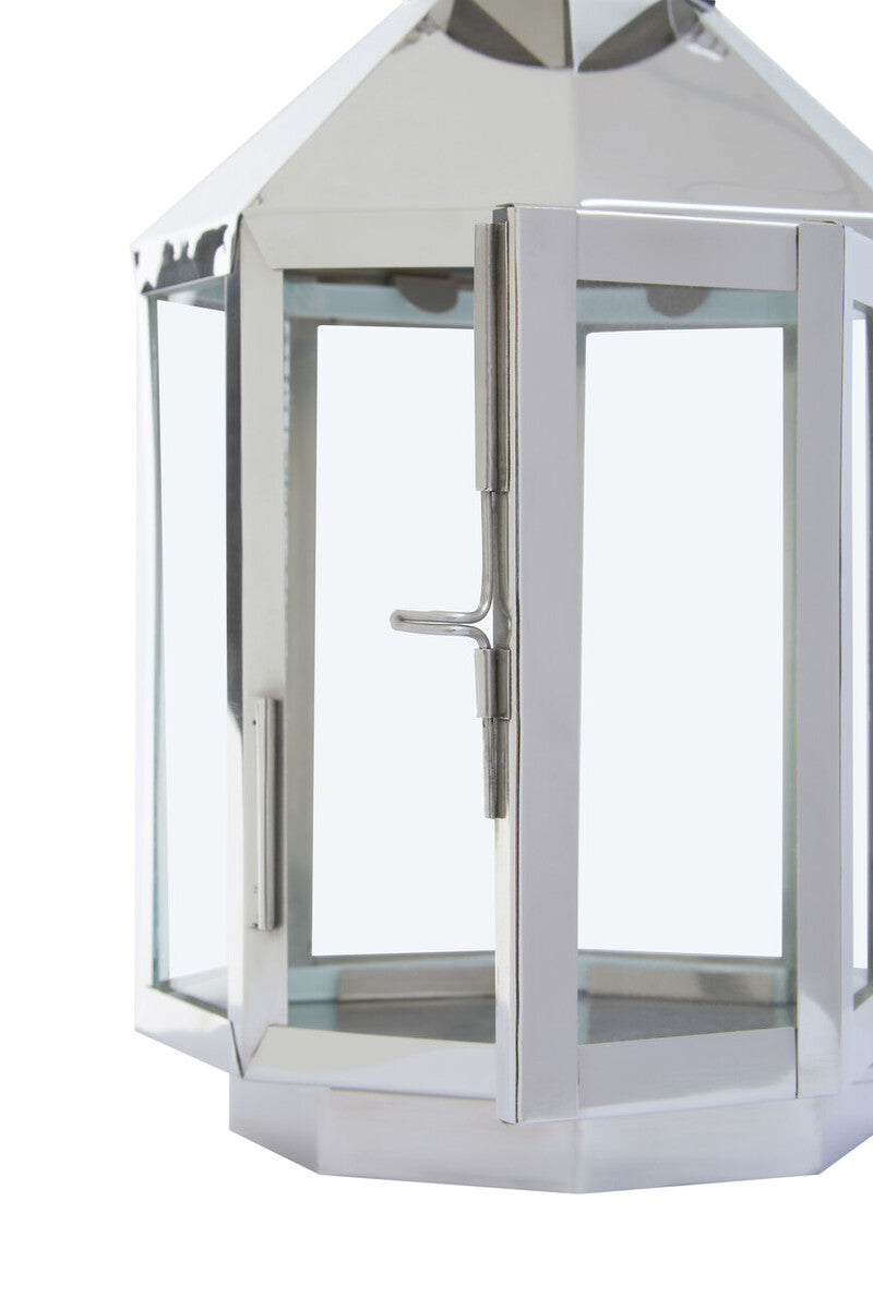 Small Silver Steel Lantern | Herber
