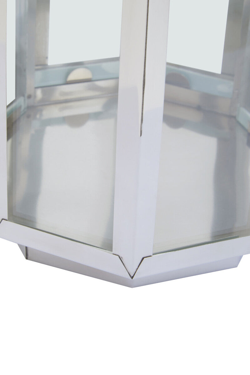Herber Small Silver Steel Lantern