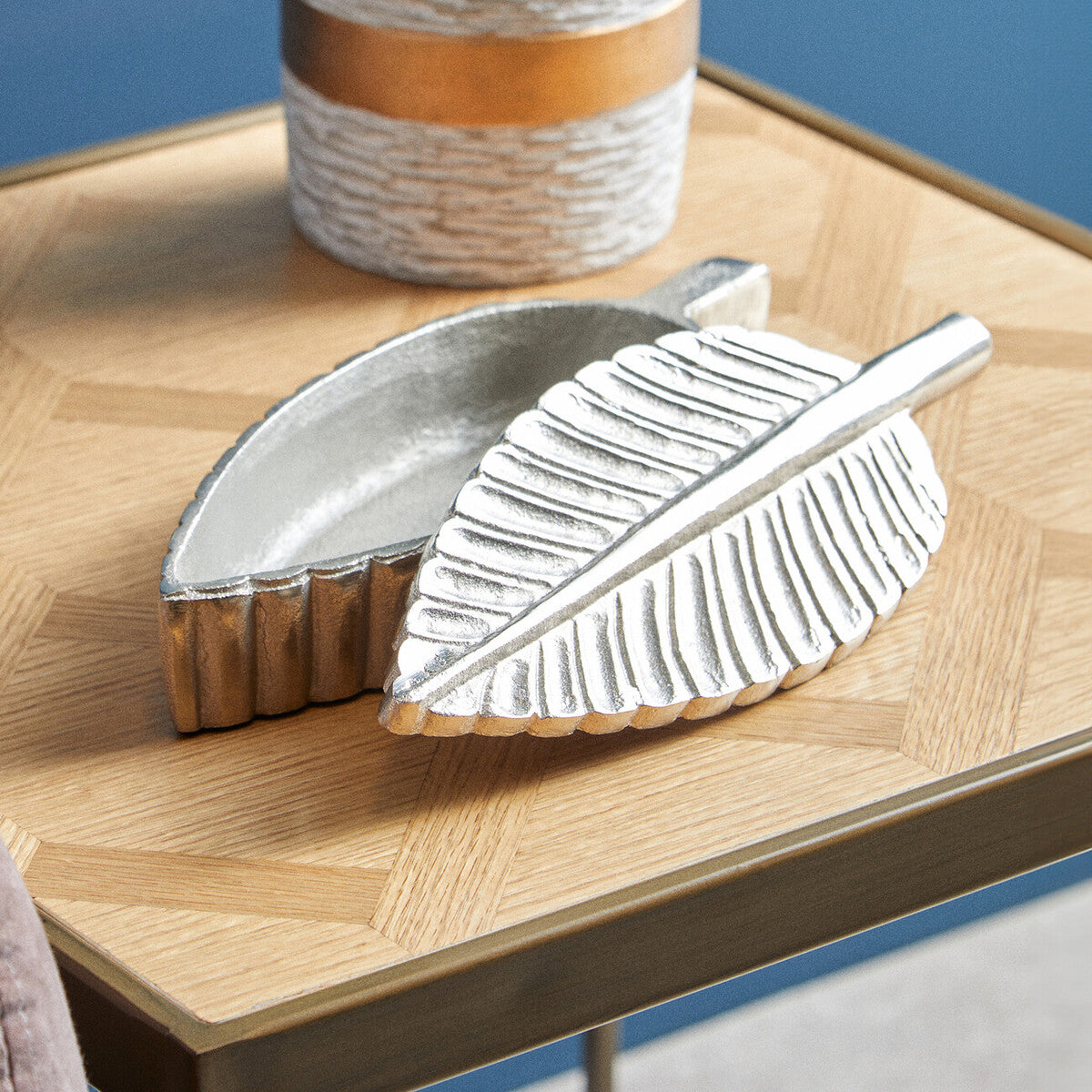 Prato Silver Finish Plume Box