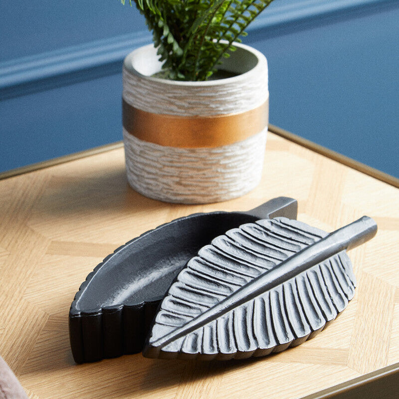 Prato Black Finish Plume Box