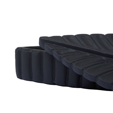 Prato Black Finish Plume Box